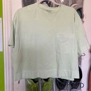 Athleta Women's Boxy Green Crop Sz M